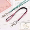 Luxury Woman Rhinestone Crystal Lanyard Key ID Card Cell Phone Neck Strap Holder Keychain Lanyards