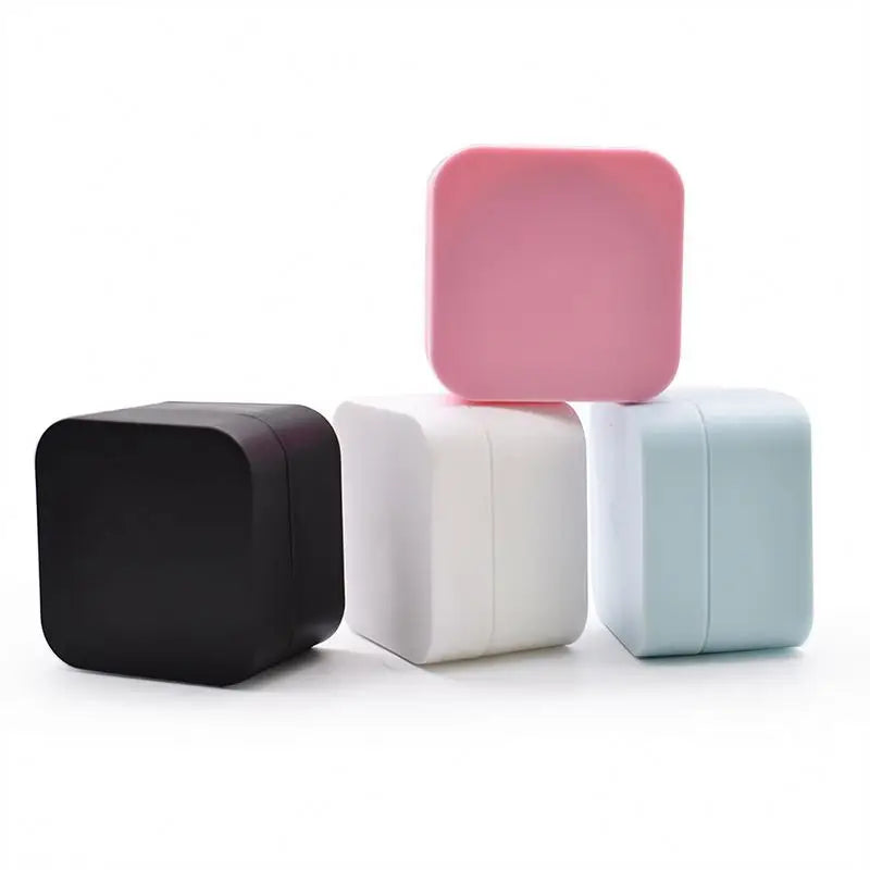 Empty 5G 10G 20G 30G 50G Custom Wide Mouth Pink Blue White Matte Face Hand Hair Cream Container PP Plastic Jar With Plastic Lid