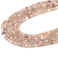 Natural Sunstone Bead 4-12mm Gemstone Beads Natural Matte Sunstone Beads for Necklace Making