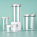 Custom 100ml-500ml Clear White Black Amber Wide Mouth Essential Oil Skin Care Cosmetic Containers Plastic Screw Cap HUASSIN