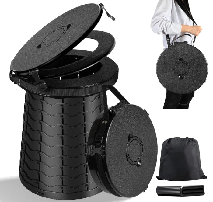 Outdoor Camping Washable Portable Plastic Potty Foldable Toilet Stool Portable Camping Toilet Potty Toilet for Adults