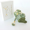 Hot Sale Face Skin Care Green Xiuyan Stone Roller and Guasha Set