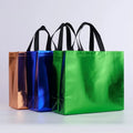 Non-woven Fabric Shopping Gift Bags with Handles Smooth Waterproof Clothing Business Packaging Bag Large Storage Bag