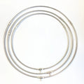 8mm Thread Hollow Stainless Steel Light Weight Foldable Insect Fish Catching Net Wire Ring Circle Frame for Entomology
