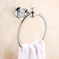 Modern Design Chrome Finish Sustainable Wall-Mounted Hotel Towel Rack with Towel Ring and 3-Year Warranty for Bathroom