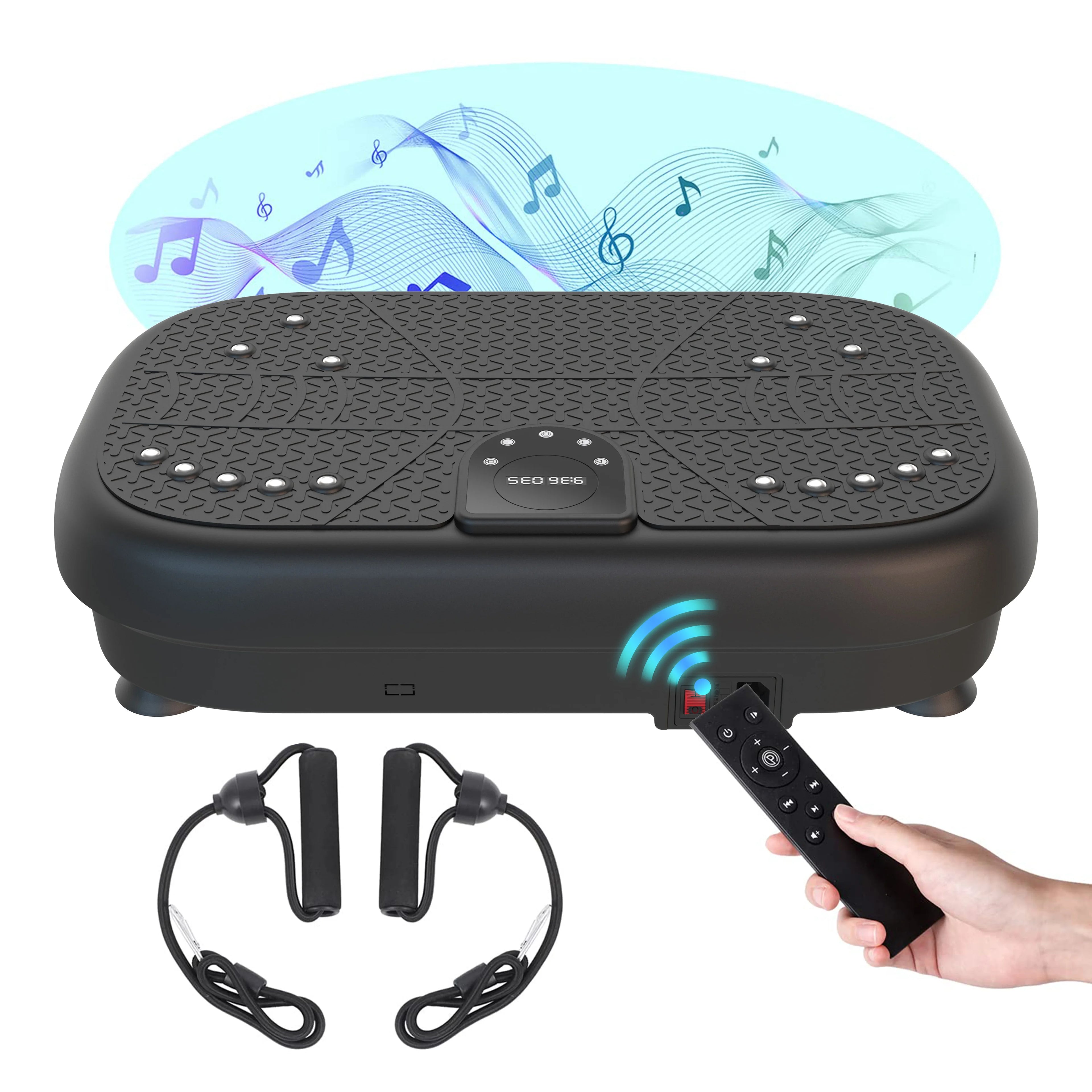 Wholesale Ultrathin Bodybuilding Exercise Machine Mini Curved 4D Vibration Plate Workout Platform for Weight Loss
