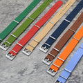 Wholesales Customize Single Pass FKM Rubber Watch Bands 20mm Top Quality Real Vulcan Waterproof FKM Watch Strap for Role Watch
