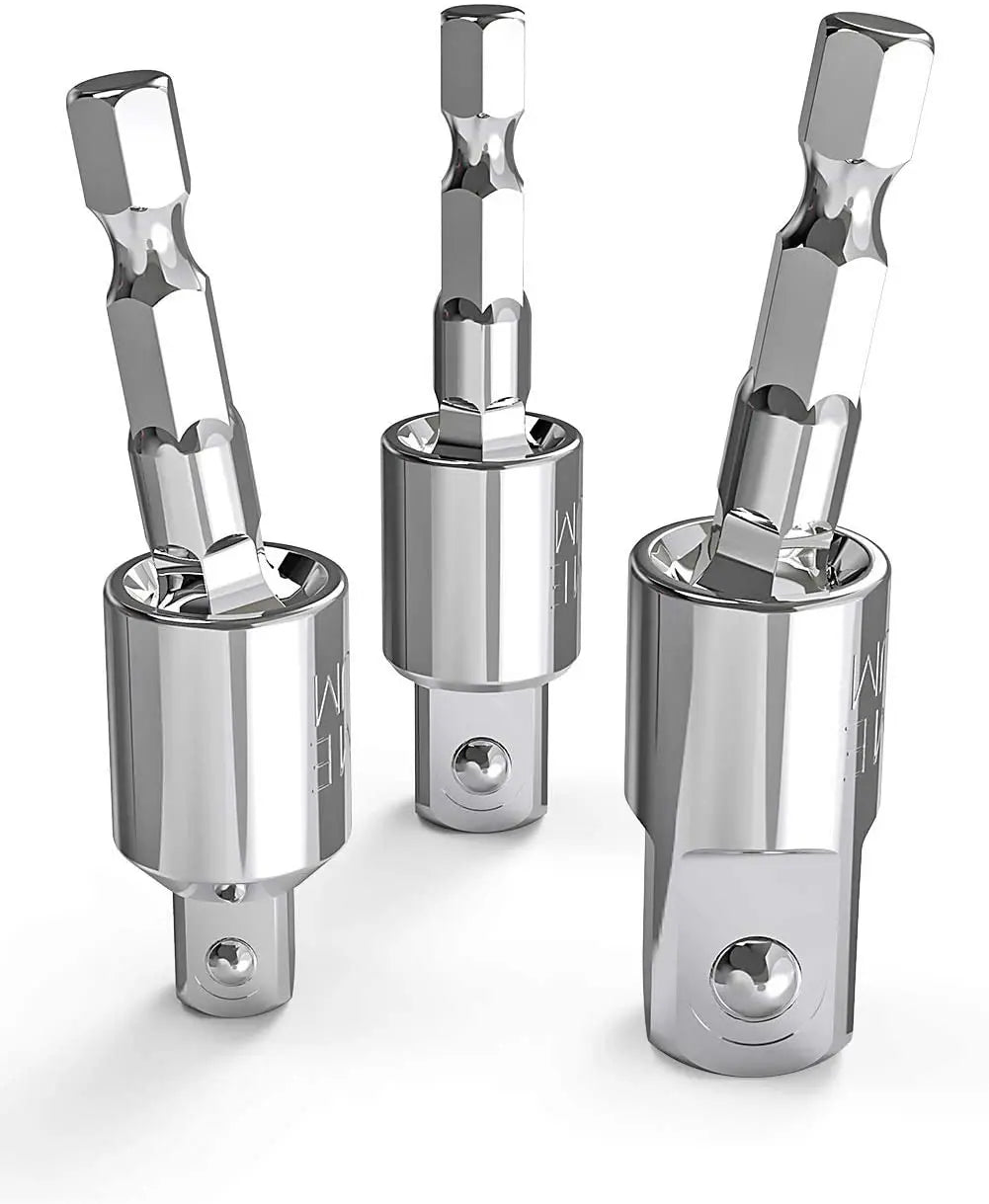3 Pieces Power Drill Socket Adapters set