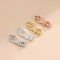 S Shape S925 Sterling Silver Clasps Jewelry Accessories Double Closed Jump Ring Clasps