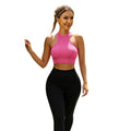 2026 Hot Selling Custom Logo Ribbed Seamless Sleeveless Basic Vest Cropped Tops Sports Fitness Women Tank Top