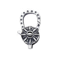Oxidized Coating Solid 925 Sterling Silver Sun Flower Shape Lobster Clasp Silver Lock Findings for Bracelet & Necklace Jewelri