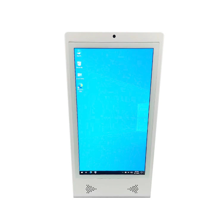 14-Inch LCD AD Player Desktop Electronic Sign Monitor with L-Shaped Touch Screen Camera for Elevator & Education Use