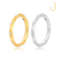 ASTM F136 Titanium Nose Septum Ring CZ 16G Hinged Segment Ear Cartilage Tragus Earrings Helix Daith Clicker Piercing Jewelry