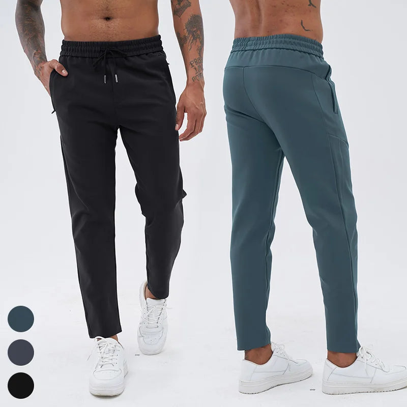 Fashion Sportswear Zipper Pocket Drawstring Outdoor Fitness Jogger Custom Training Trousers Casual Sweatpants Men Joggers Pants