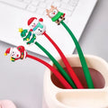Best Price High Quality Cartoon Christmas Themed Plastic Gel Pens for Education and Promotions