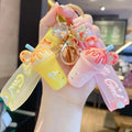 Creative Ice Cream Cup Key Chain Cartoon Cute Keyring Fashion Couple Bag Keyring Ornament Car Keychain Pendant
