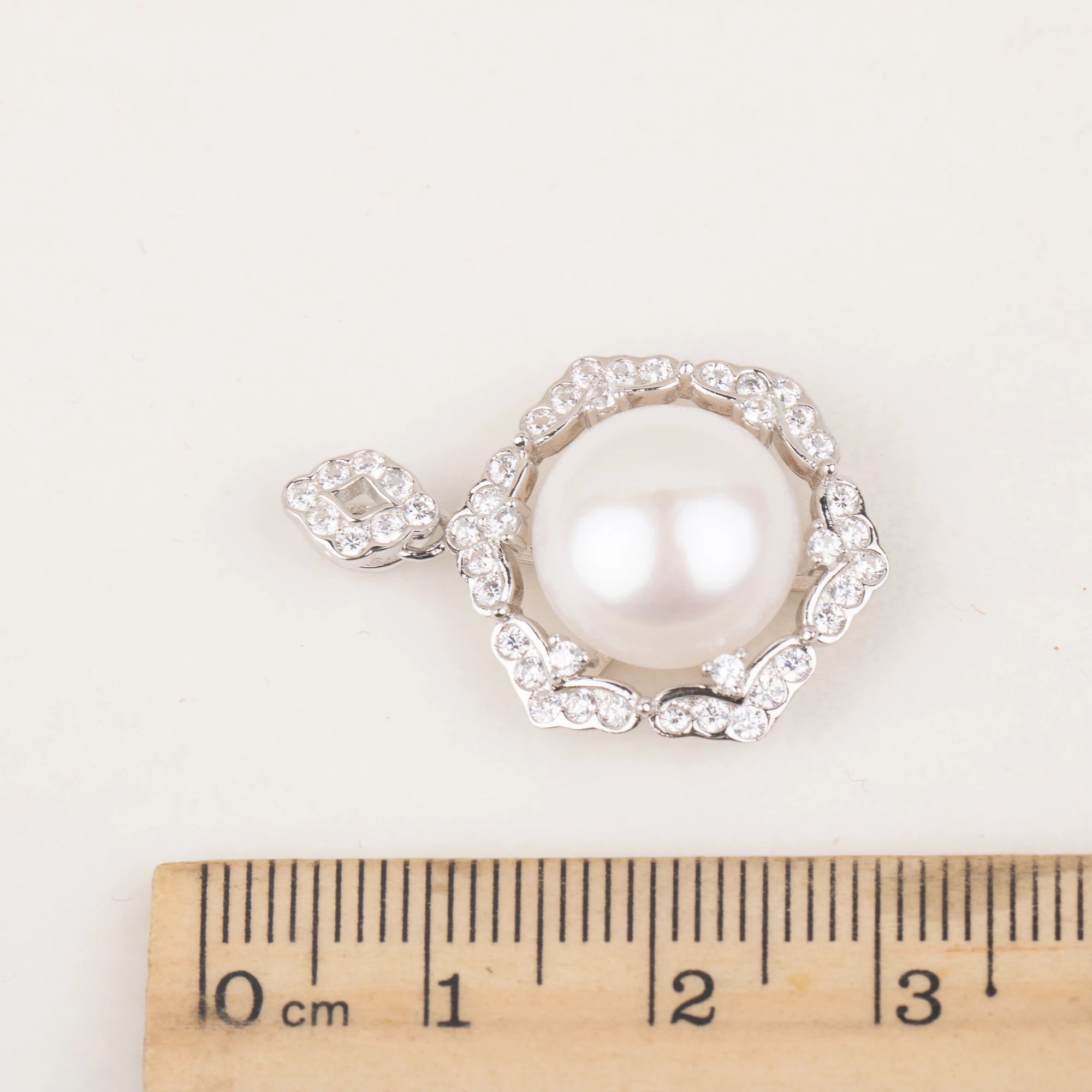 P060690 DIY 9-12mm Natural Freshwater Pearl Pendant Accessory 925 Sterling Silver Engagement Jewelry Necklace for Women