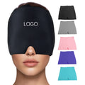 180 Degree Fitting Elastic Stretchable Reusable Headache Hat Double Layers Ice Gel Cold Therapy Migraine Relief Head Eye