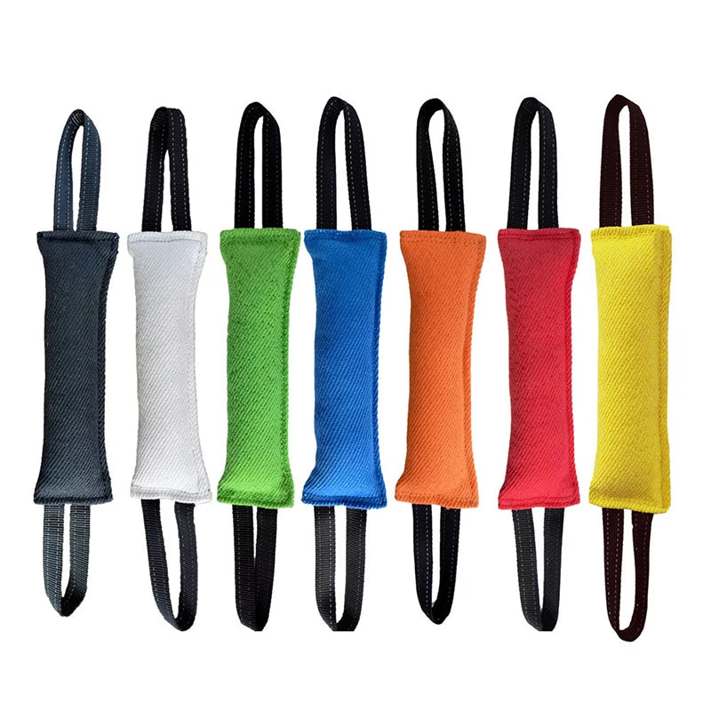 2024 Linen Style Funny Pet Training Bite Stick Dog Toy Bilateral Handle Professional Tear Resistant Pet Dog Bite Tug
