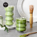 OEM Heat Insulated Borosilicate Glass Double Walled Coffee Cup for Tea Matcha Milk Juice Ice Water