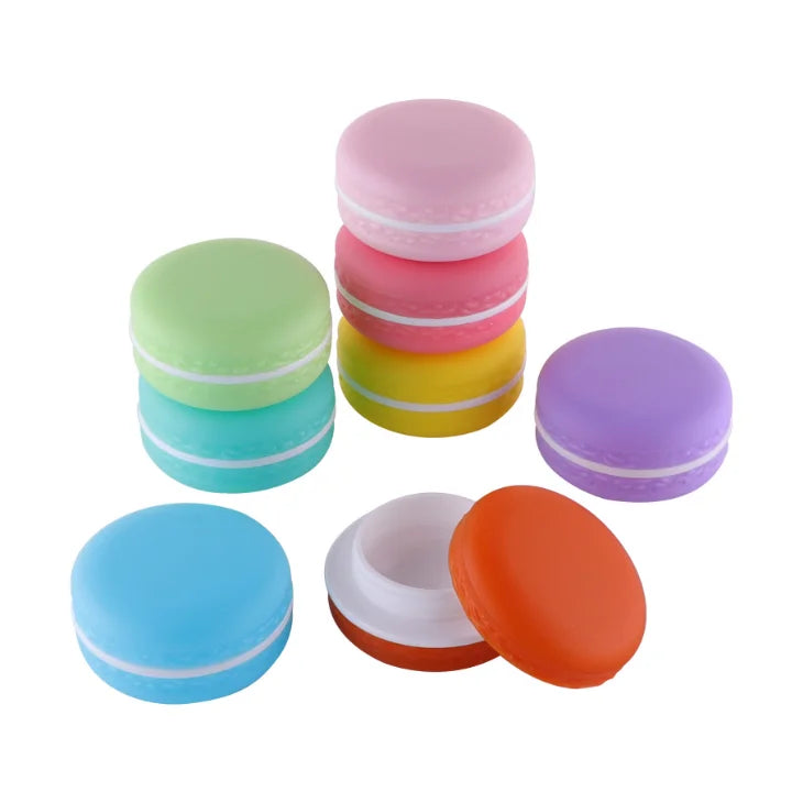 5g Macaron Colorful Cute Cosmetic Container 5g Lip Balm Jar Plastic Macaron Eye  Cream Jar