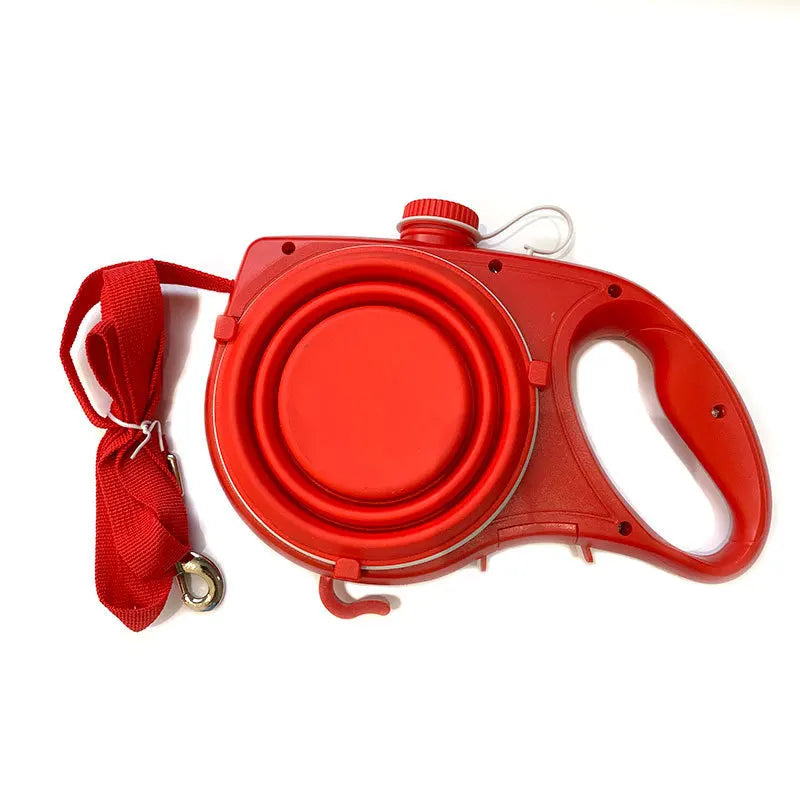 Self-contained Water Bottle Pet Leash Three-in-one Portable Pet Leash