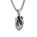 2022 Newest Punk Complete 3D Heart Pendant Man Necklace