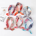 Printed Imitate silk Scarf Ladies 2026 New Bib  Wild Decorative Scarf Plaid Scarves Color Matching Explosive Wholesale