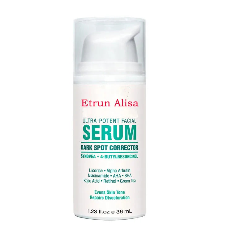 AHA Kojic Acid Face Body Serum Liquid Lightening Dark Spot Corrector Whitening Feature Targeted for Body Main Aloe Vera