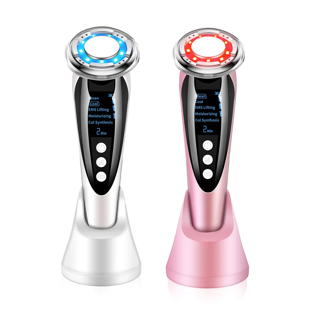 High Frequency Micro Current Facial Massager Skin Care Tool for Wrinkle Removal Face Lifting and Tightening