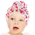 Wholesale Custom Logo Hair Accessories Soft Girl Newborn Colorful Turban Cotton Spandex Headband Floral Turbans for Baby