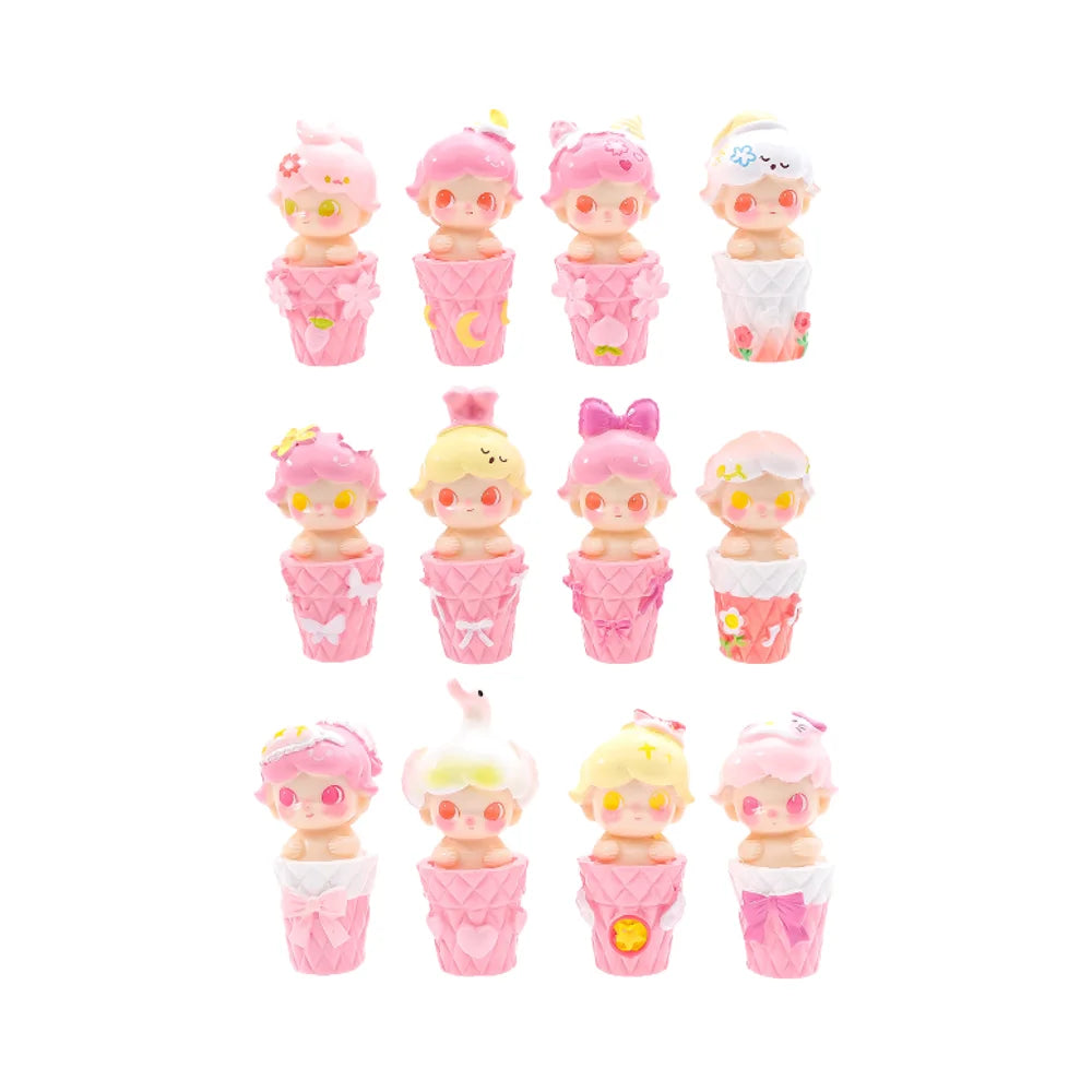 Resin Bottles Food Drink Pink Cherry Blossom Cup Doll Charm Empty Dollhouse Miniature Coffee Cartoon Character Tiny Toy for Kids