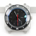 Square SKX Black/Silver Watch Case Sapphire Stainless Steel Crown Shiny/Brushed Ceramic Insert Watches Parts Custom NH35 NH36