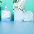 Classic Jewelry Storage Box Mold Crystal Round Jar Mold with Lid