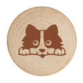 Round Small Beech Wood logo Custom Wooden Magnetic Wooden Bottle Opener for Fridge
