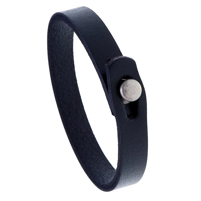 Handmade Retro Ethnic Style Men's Leather Bracelet Personalidad Fashion Bangles with Hand Strap