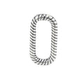 Sterling Silver 925 Gold Plated Twist Oval Clasp Rectangle Link Paperclip Spring Charm Enhancer Lock for Necklace Jewelry Making