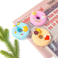 OEM Organic Bath Bombs Donut Shape Rose Fragrance Colorful 70g Gift Box Packaging for Spa Shower