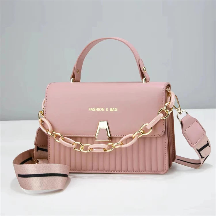 Brand Classic Best Pu Leather New Fashion Party Crossbody Ladies Shoulder Bags with Chain