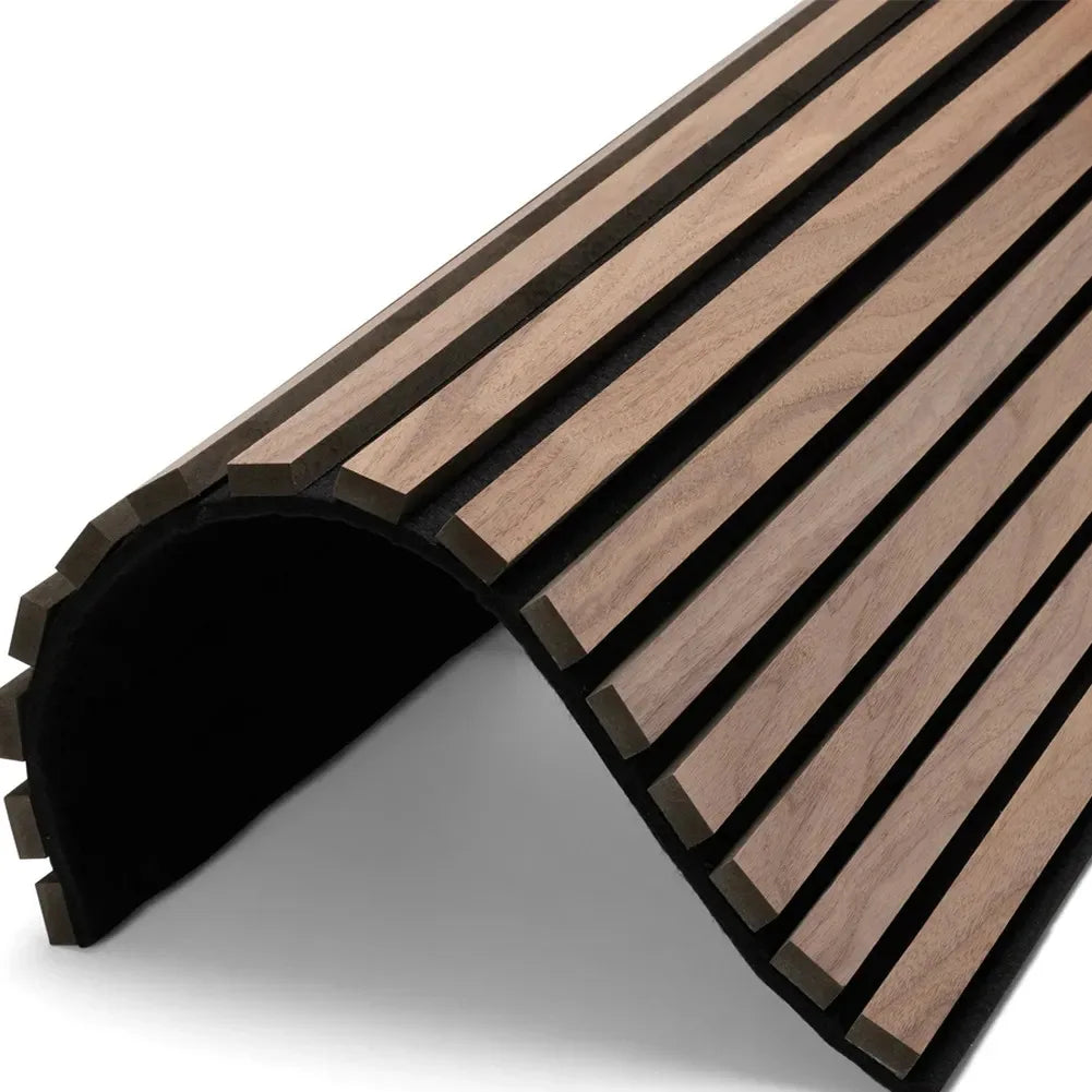 Luxury Wood Wall Paneling Interior Decoration Material Akupanel Wooden Slat Wall Panel MegaBDM