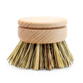 Wholesale Sisal Fiber Cleaning Brush Lowest Price Eco Friendly Wood Bamboo Dish Brush Kitchen Replaceable Head