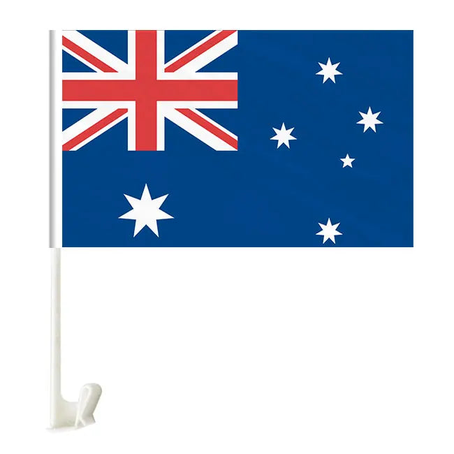 Promotional Product 30x45cm Car Window Flag Wholesale Custom Car Window Flagpole Cover Flag Seat Car Flag