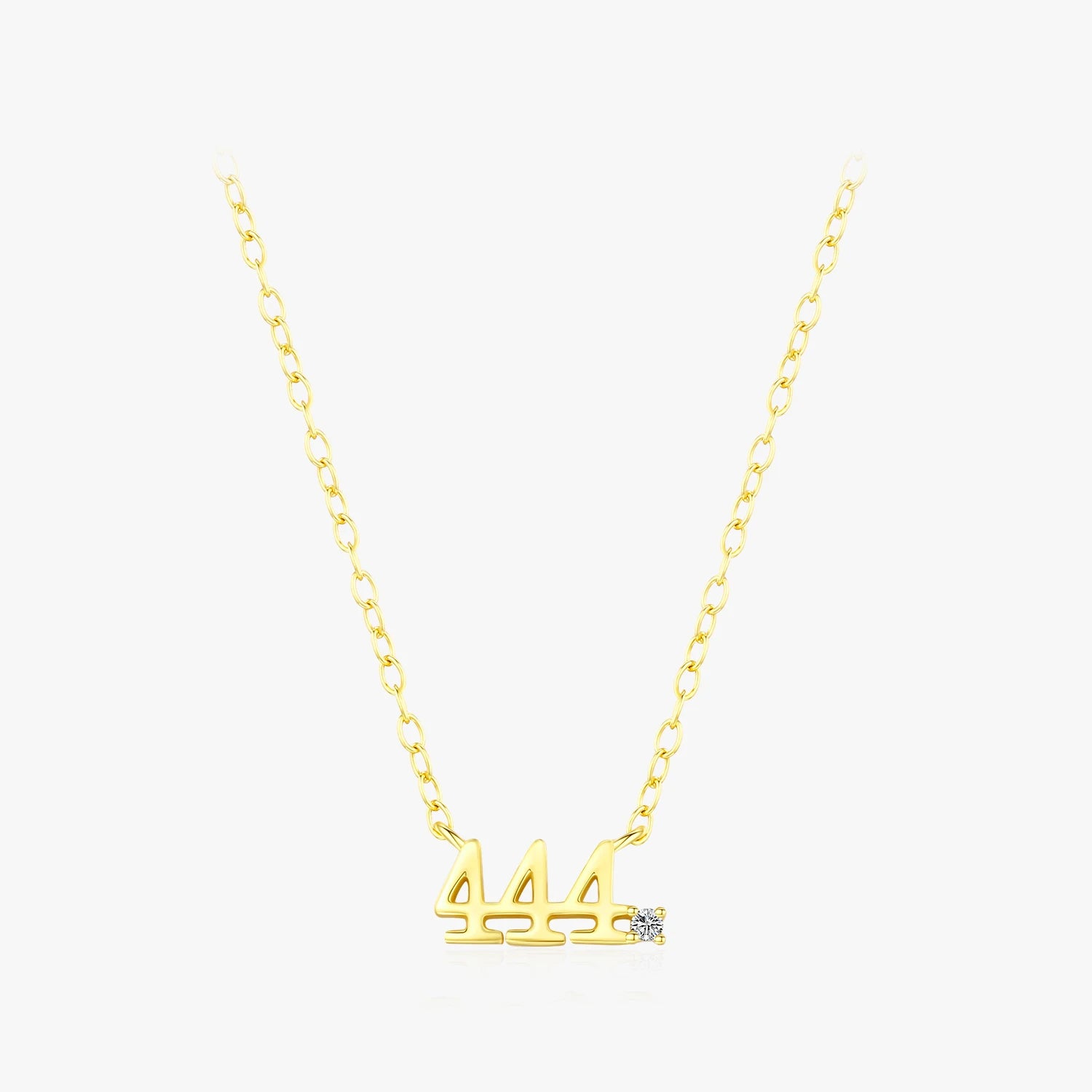 Gold Color Adjustable Exquisite Pendant for Women Jewelry 925 Sterling Silver Simple Digit Lucky Number Fashion Necklaces