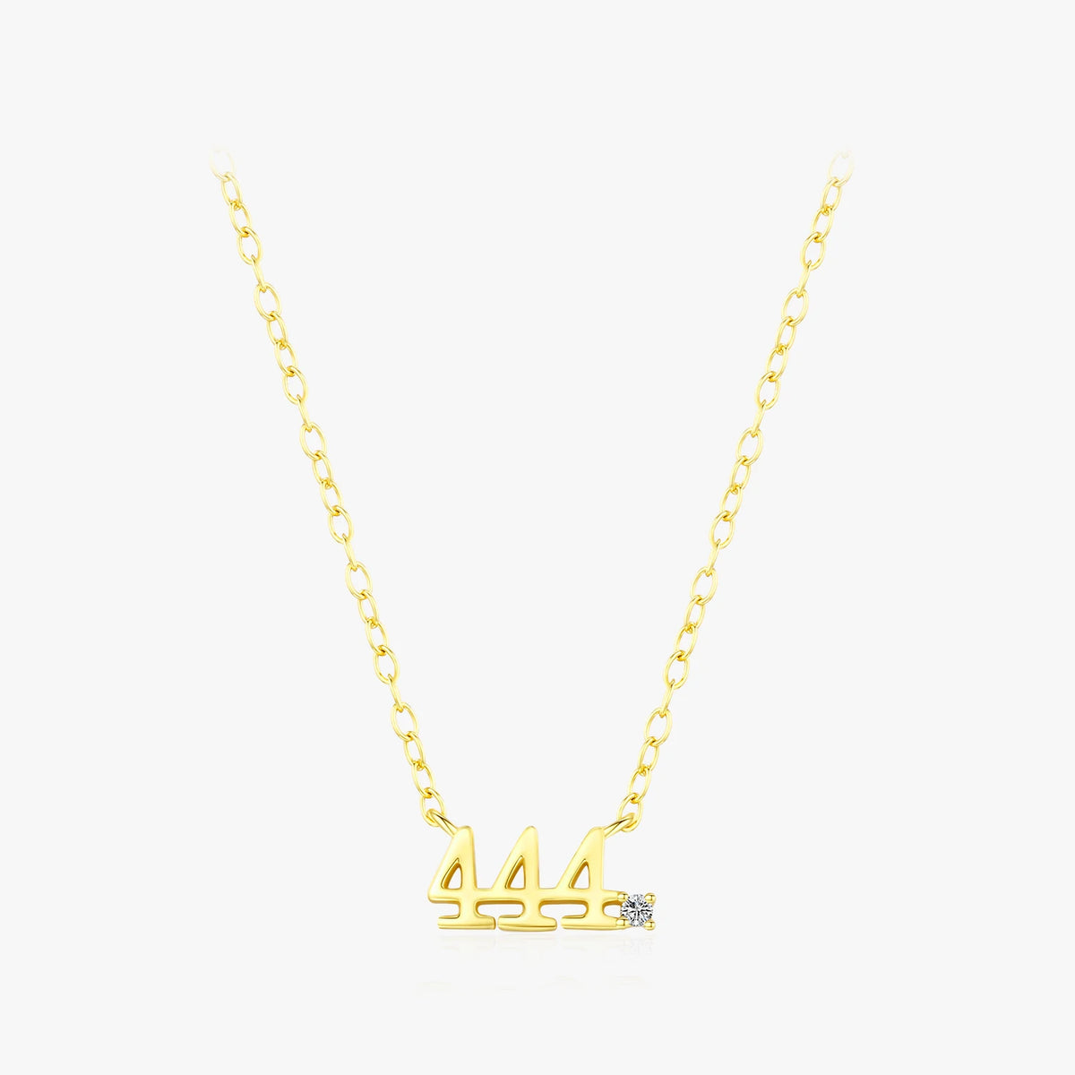 Gold Color Adjustable Exquisite Pendant for Women Jewelry 925 Sterling Silver Simple Digit Lucky Number Fashion Necklaces MegaBDM