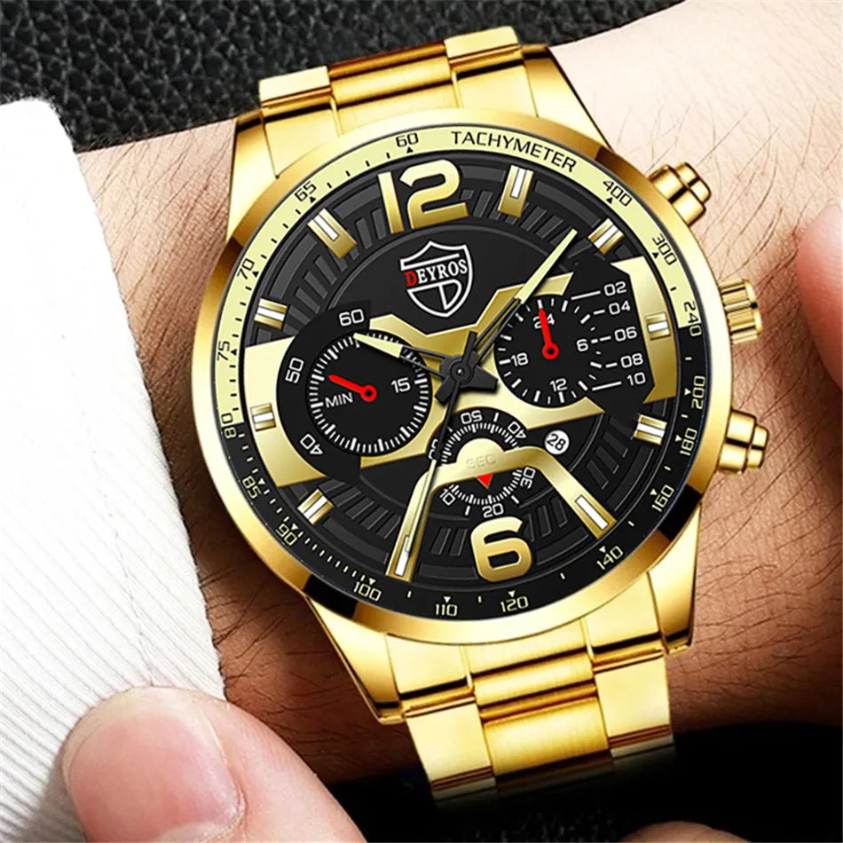 Reloj Hombre 2021 Luxury New Men Watches Fashion Mens Business Stainless Steel Quartz Watch Men Clock Relogio Masculino