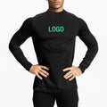 EGY-012 Custom logo Cotton Spandex Gym Fitness Work Out t Shirt Training Long Sleeve t Shirt for Men