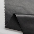 Black 4 Way Stretch PU Elastic Fake Faux Leather Fabrics Customized for Garment Coats Pants Leggings Dresses Accessory Use