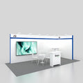 Trade Show Booth Fabric Double-sided Exhibition Light Box Standing Advertising Display Stands LED Fabric Light Box