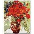 2025 New DIY Craft Flower Sunflower Hand Painted Oil Coloring Painting by Numbers Kits for Children Kids