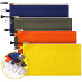 Professional Heavy Duty Cotton Makeup Tool Storage Bag With Zipper and Carabiner Clip Small Canvas Tools Pouch